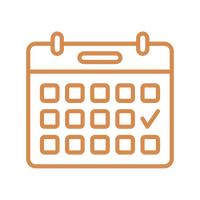 Icon of a calendar with multiple dates or days displayed.